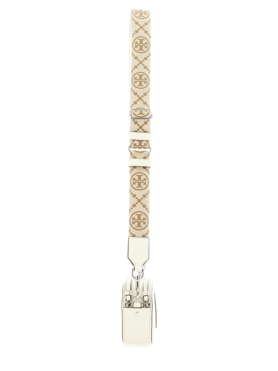 Shop Tory Burch Mini Miller Crossbody Bag In White