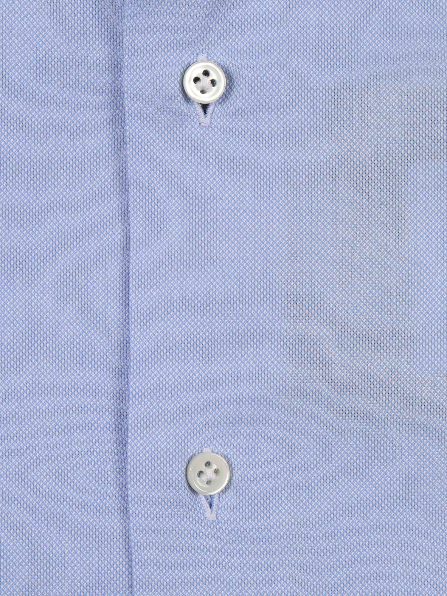 Mazzarelli Royal Oxford Cotton Slim Fit Shirt In Blue