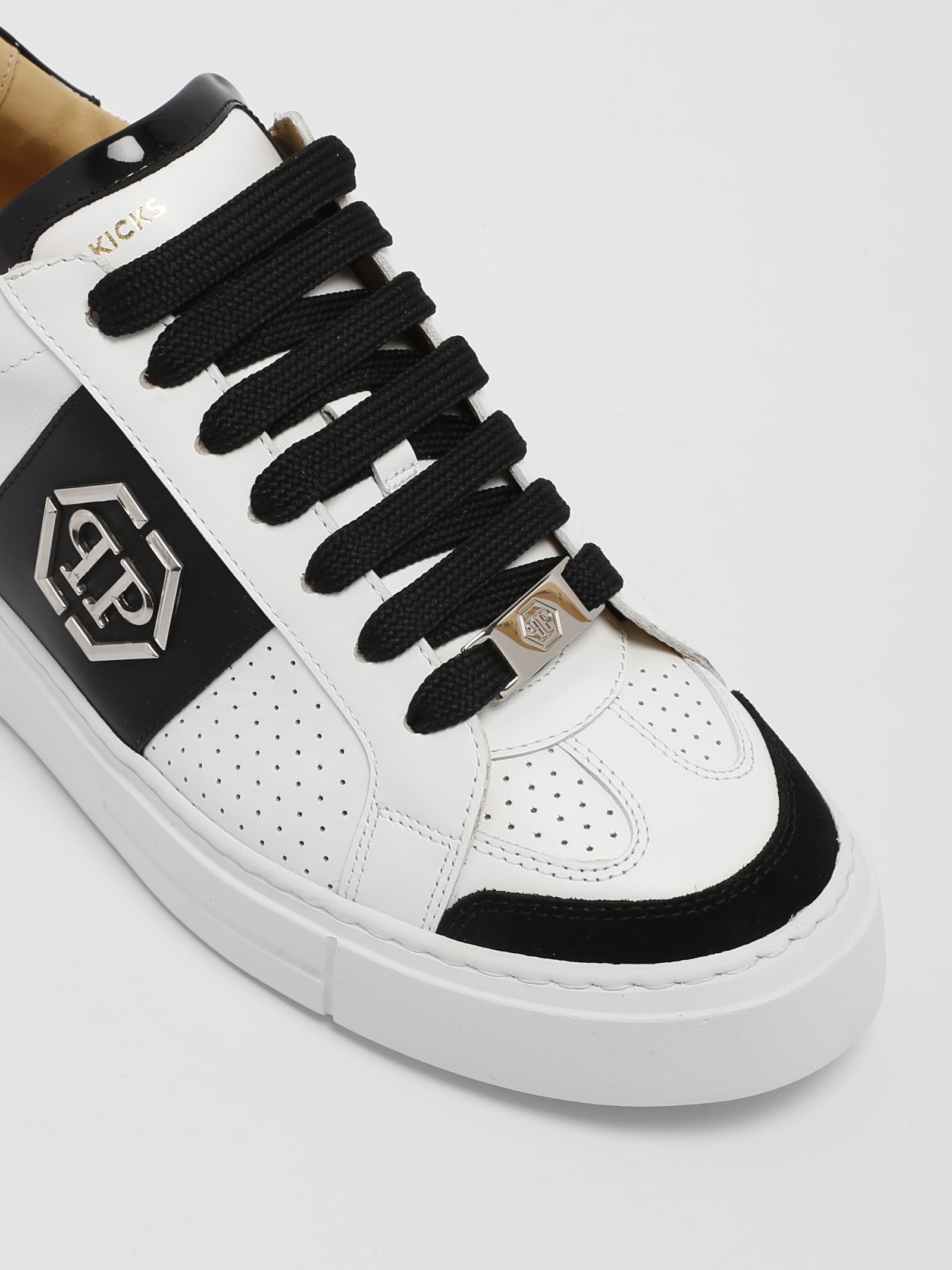 Shop Philipp Plein Lo-top Sneaker Sneaker In Bianco