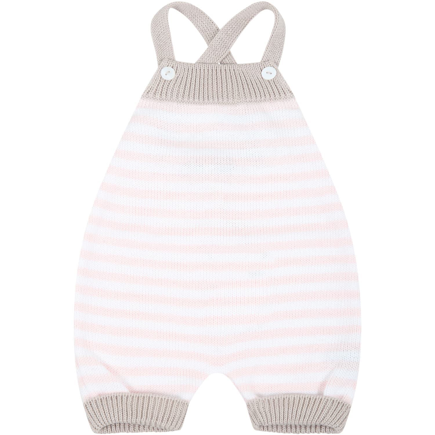 Little Bear Multicolor Dungarees Pour Baby Girl
