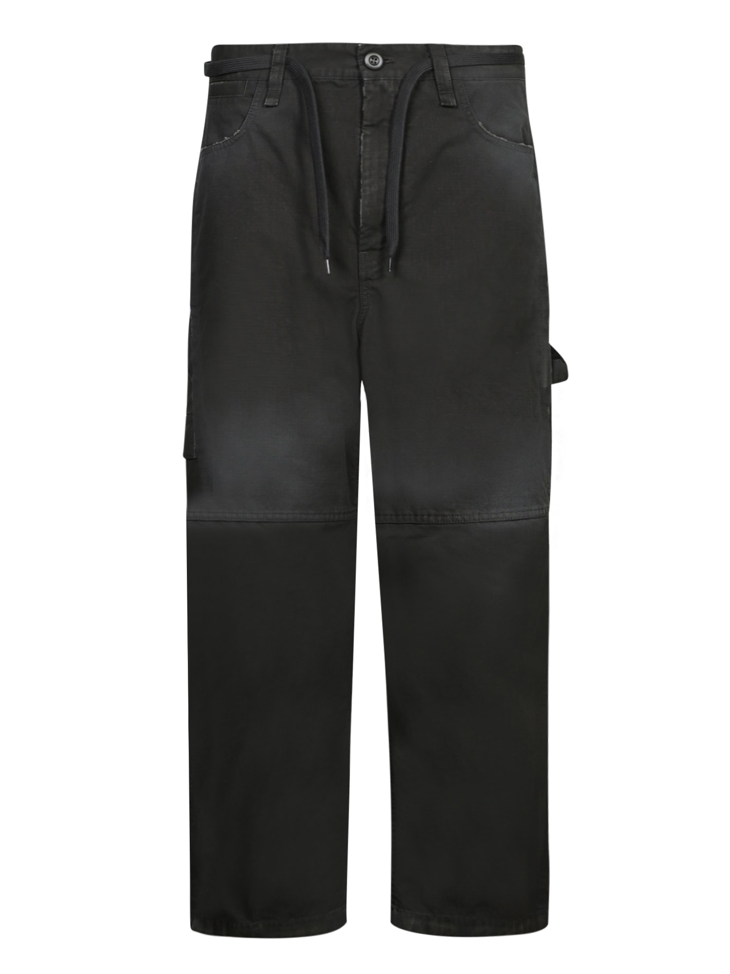 Black Cropped Skater Pants