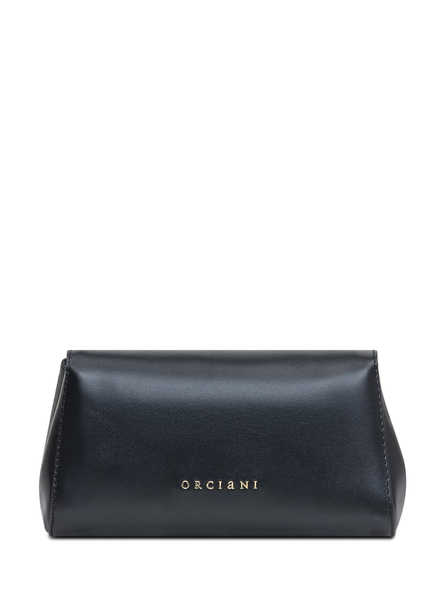 Shop Orciani Gossip Nappa Xs Clutch Bag In Oro