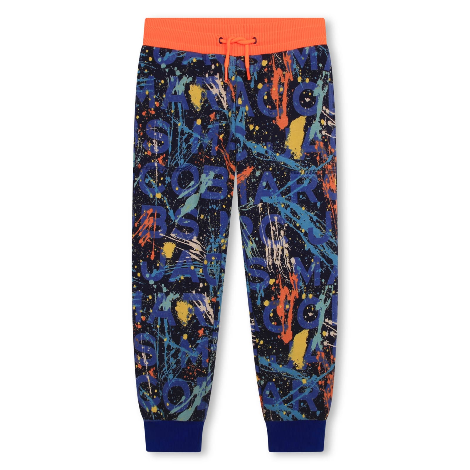 Little Marc Jacobs Kids' Sweatpants With Drawstring In Azzurro Arancione