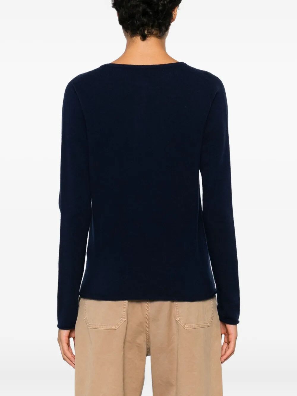Liviana Conti Vania V-neck Cashmere Sweater In Blue