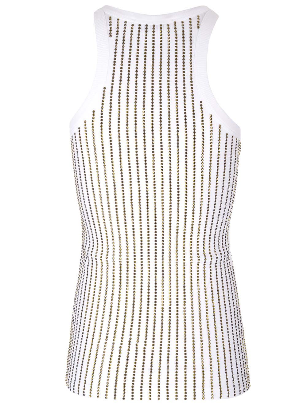 Shop Attico Jersey Top In White