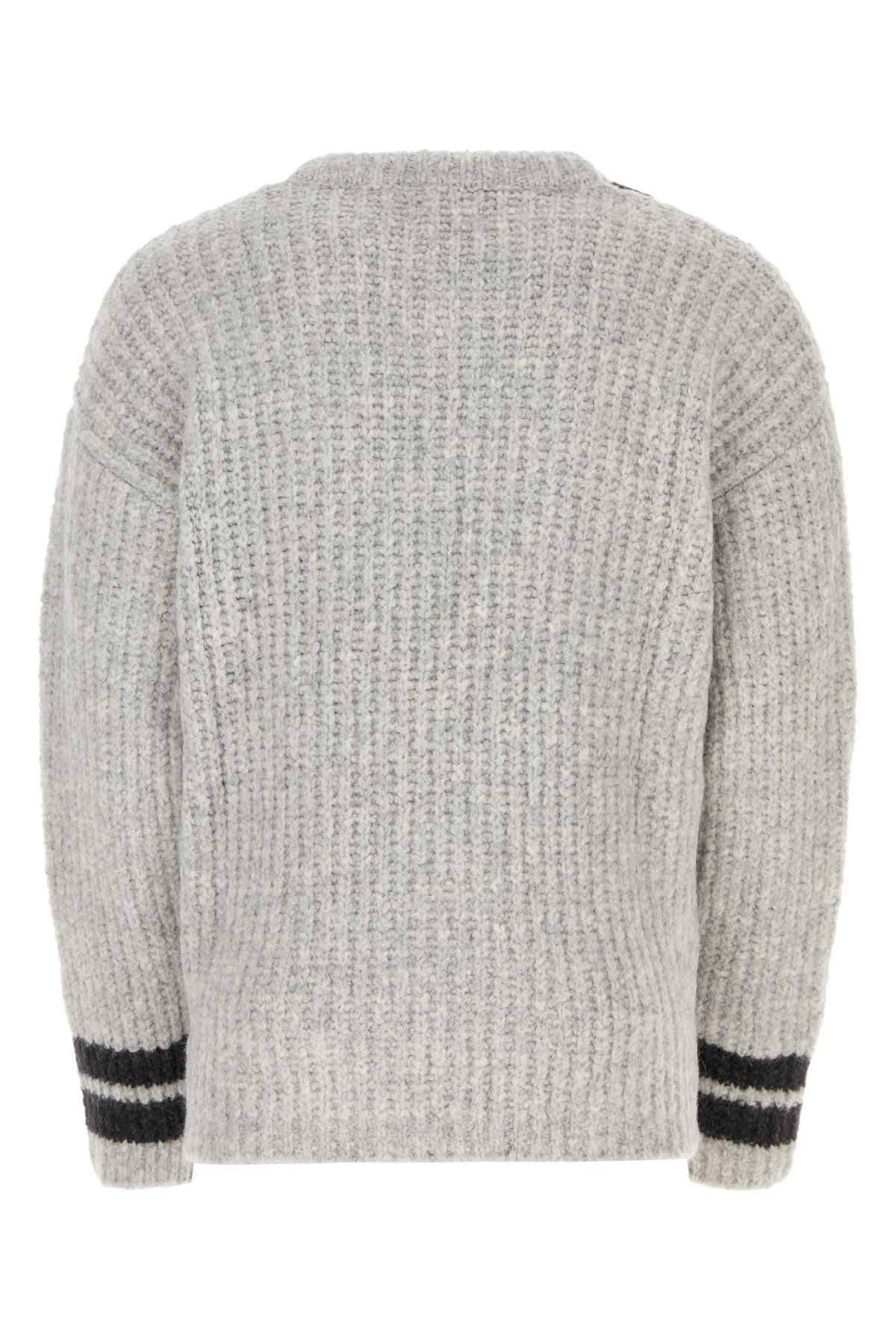 Erl Light Grey Knit Sweater