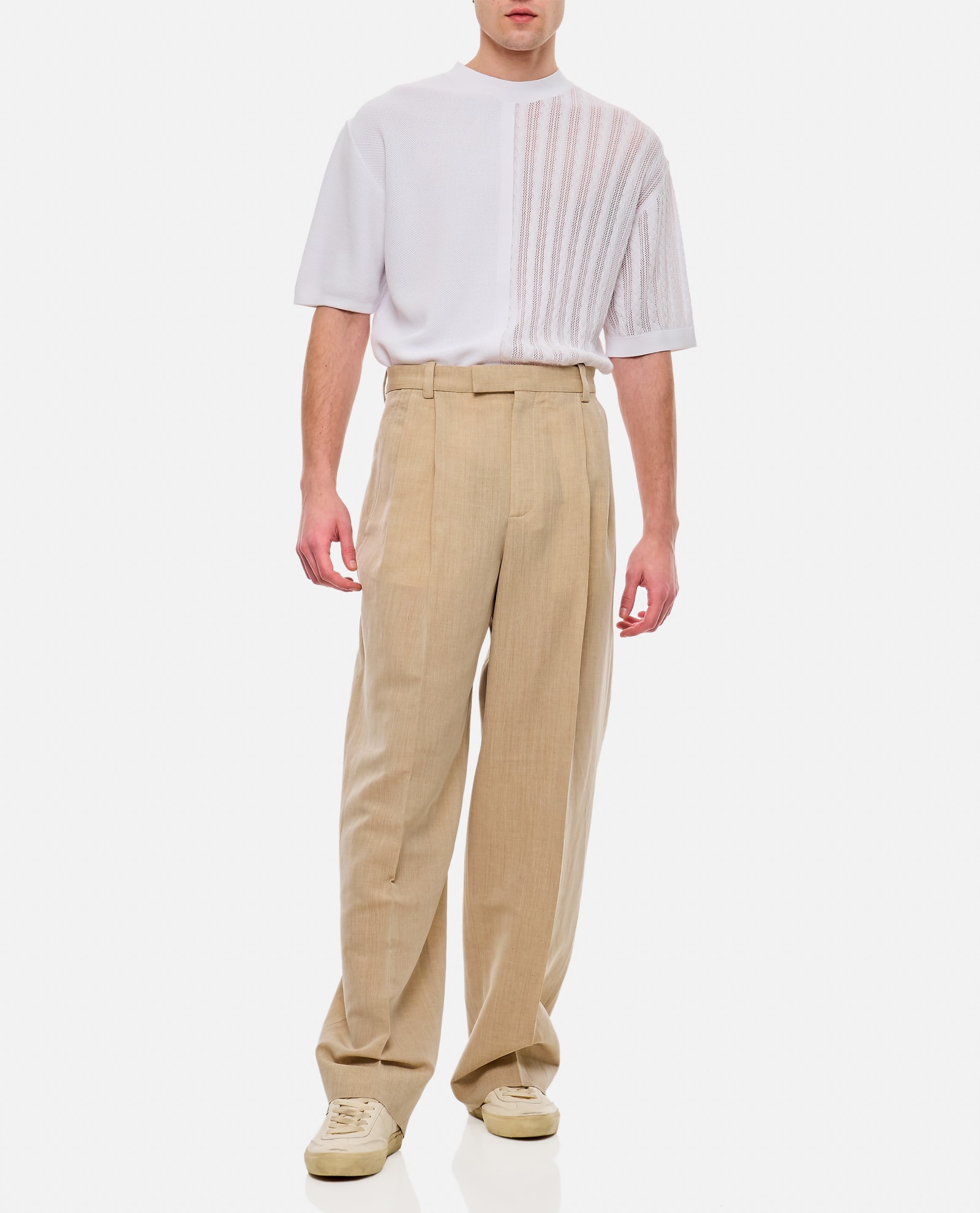 Jacquemus Titolo Trousers In Beige