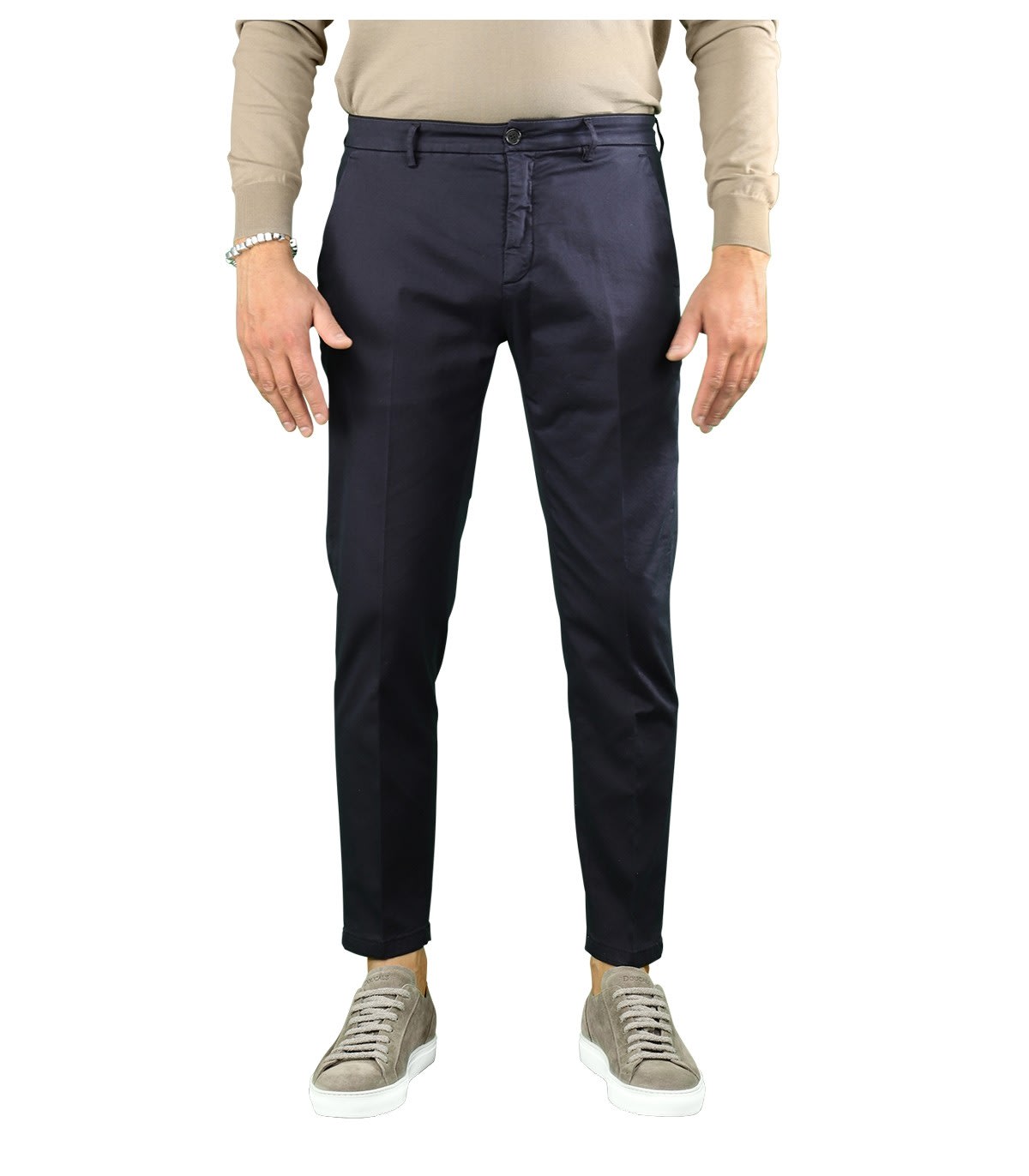 Department 5 Prince Navy Blue Chino Trousers