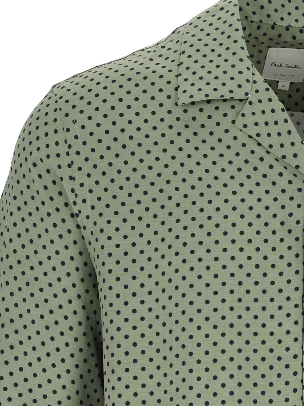 Shop Paul Smith Polka Dot Shirt In Green