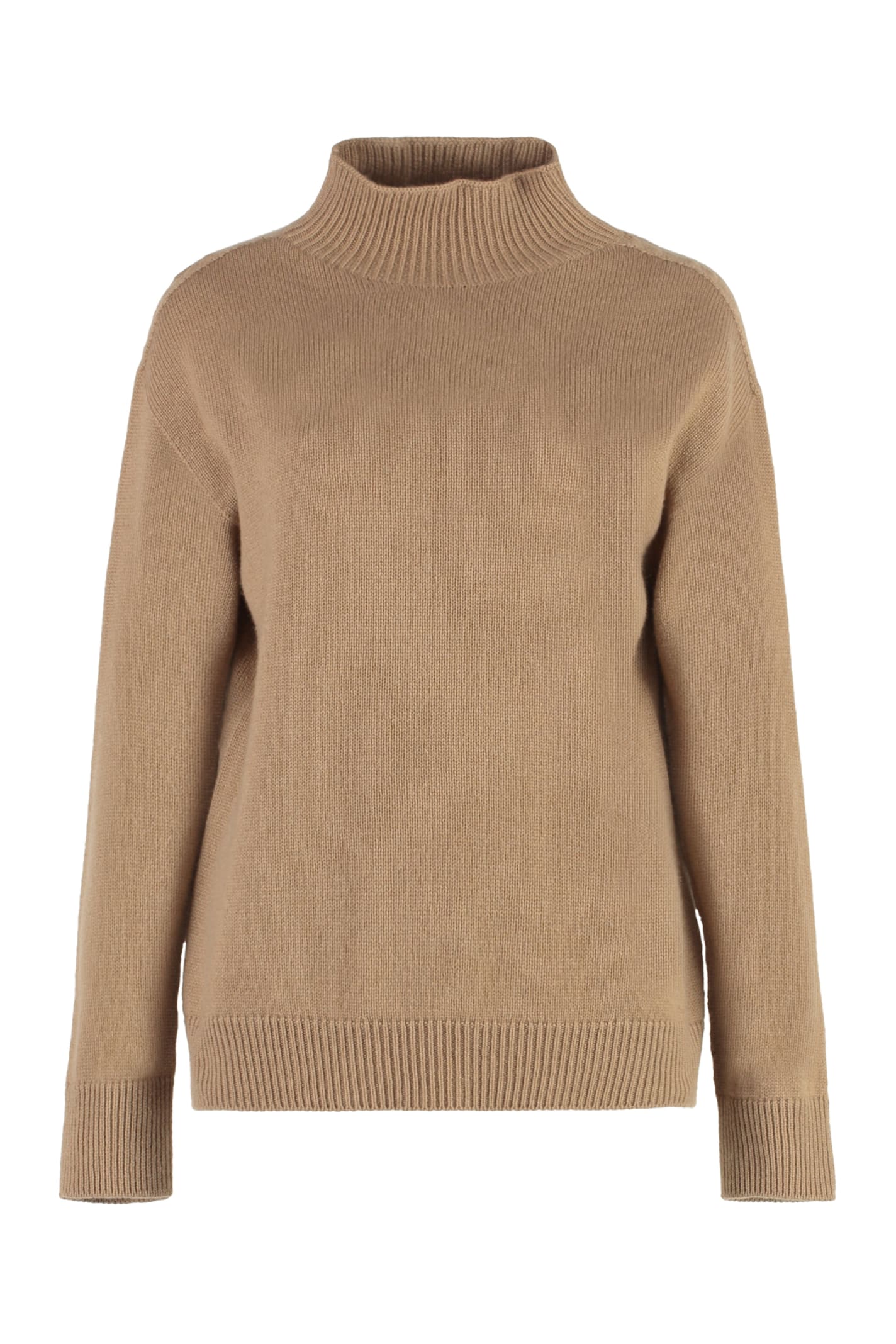 Shop 's Max Mara Cashmere Turtleneck Sweater In Camel