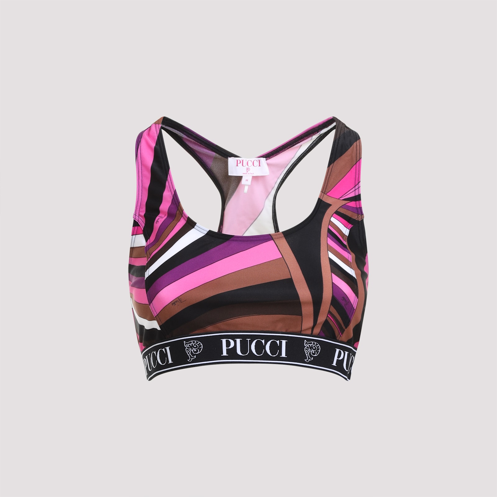 Shop Pucci Ss Top In Fuxia Marrone