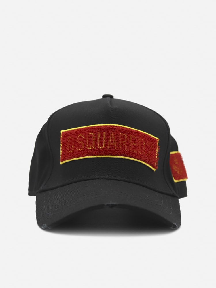 Dsquared2 Cotton Baseball Hats With Logo Patch
