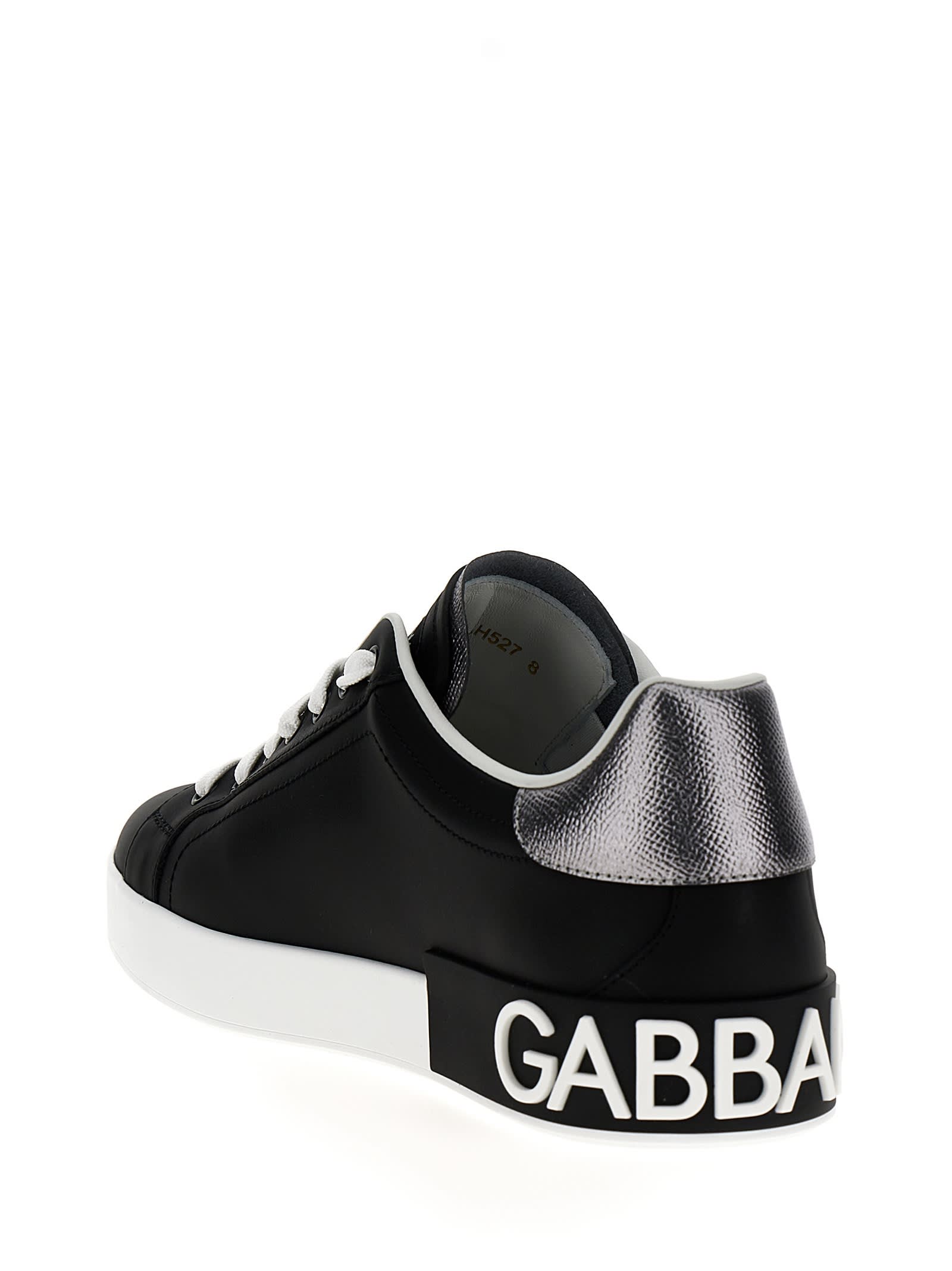 Shop Dolce & Gabbana Portofino Sneakers In Black