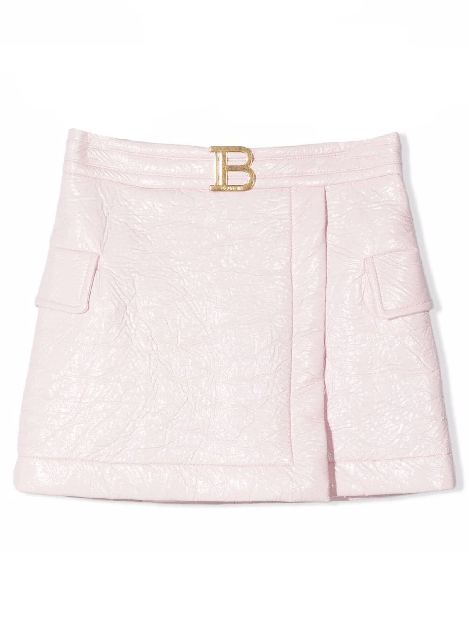 Balmain Rose Pink Cotton Skirt