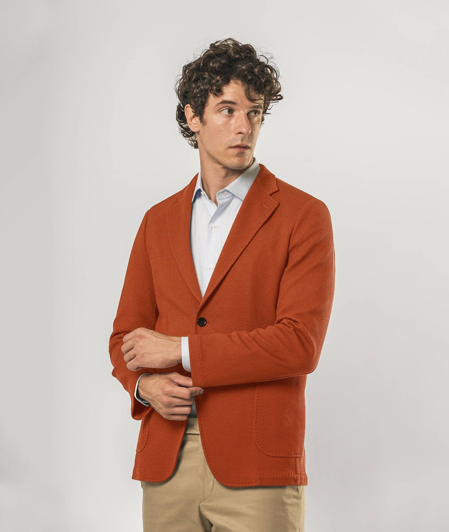 Larusmiani Sporty Blazer Journey Jacket In Firebrick