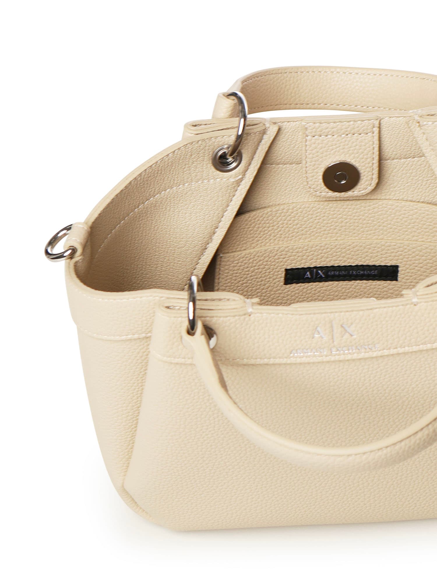 Armani Collezioni Wave S Handbag In Neutral