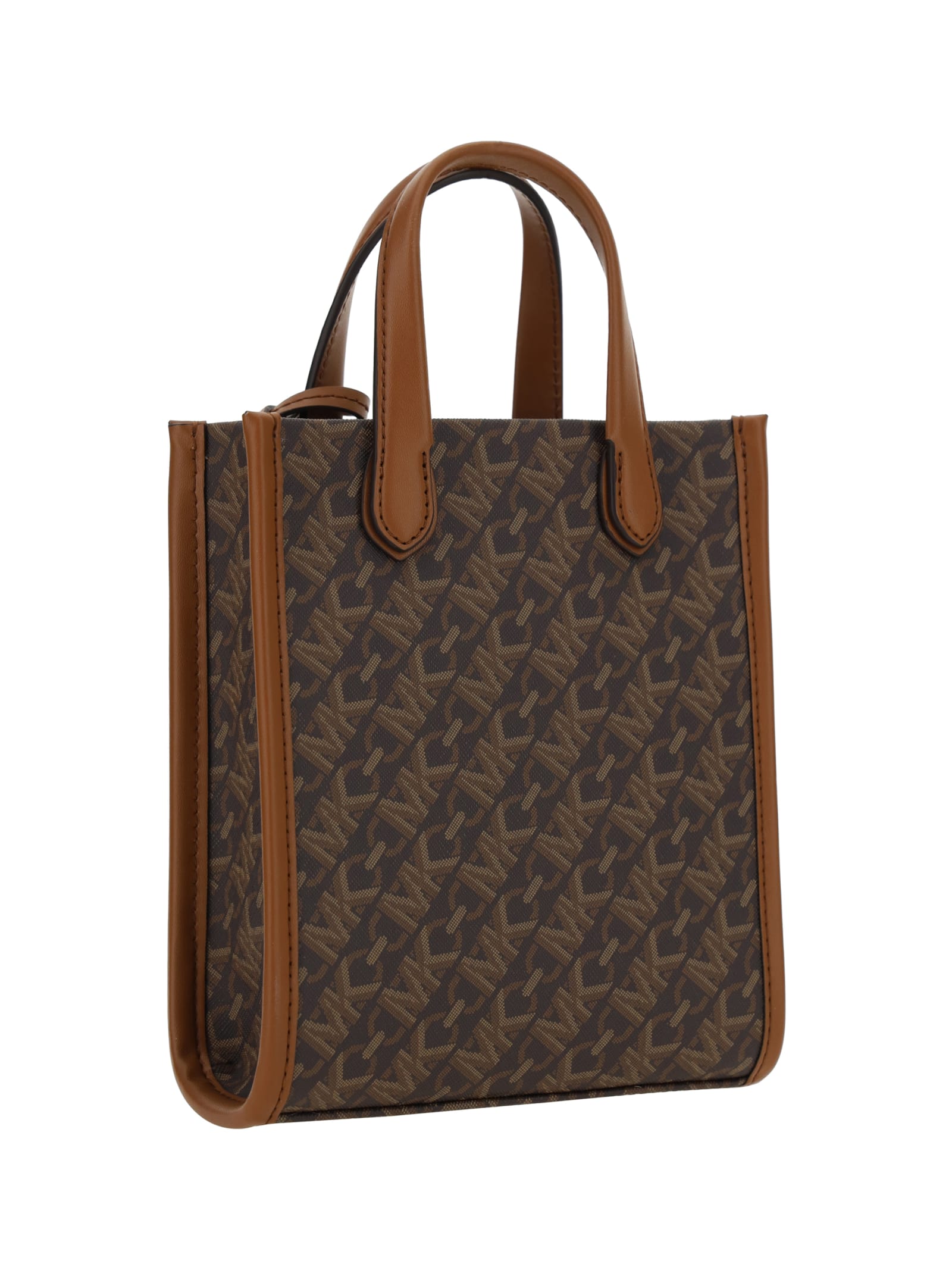 Shop Michael Kors Gigi Handbag In Brn/luggage