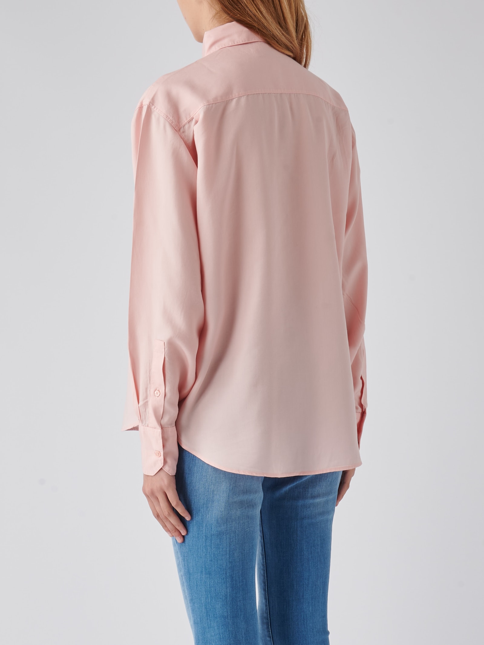 Shop Lacoste Lyocell Shirt In Rosa