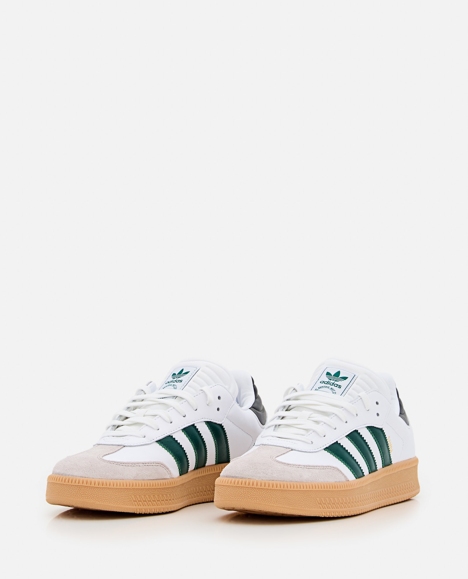 Adidas Originals Samba Xlg Sneakers In White Leather In White