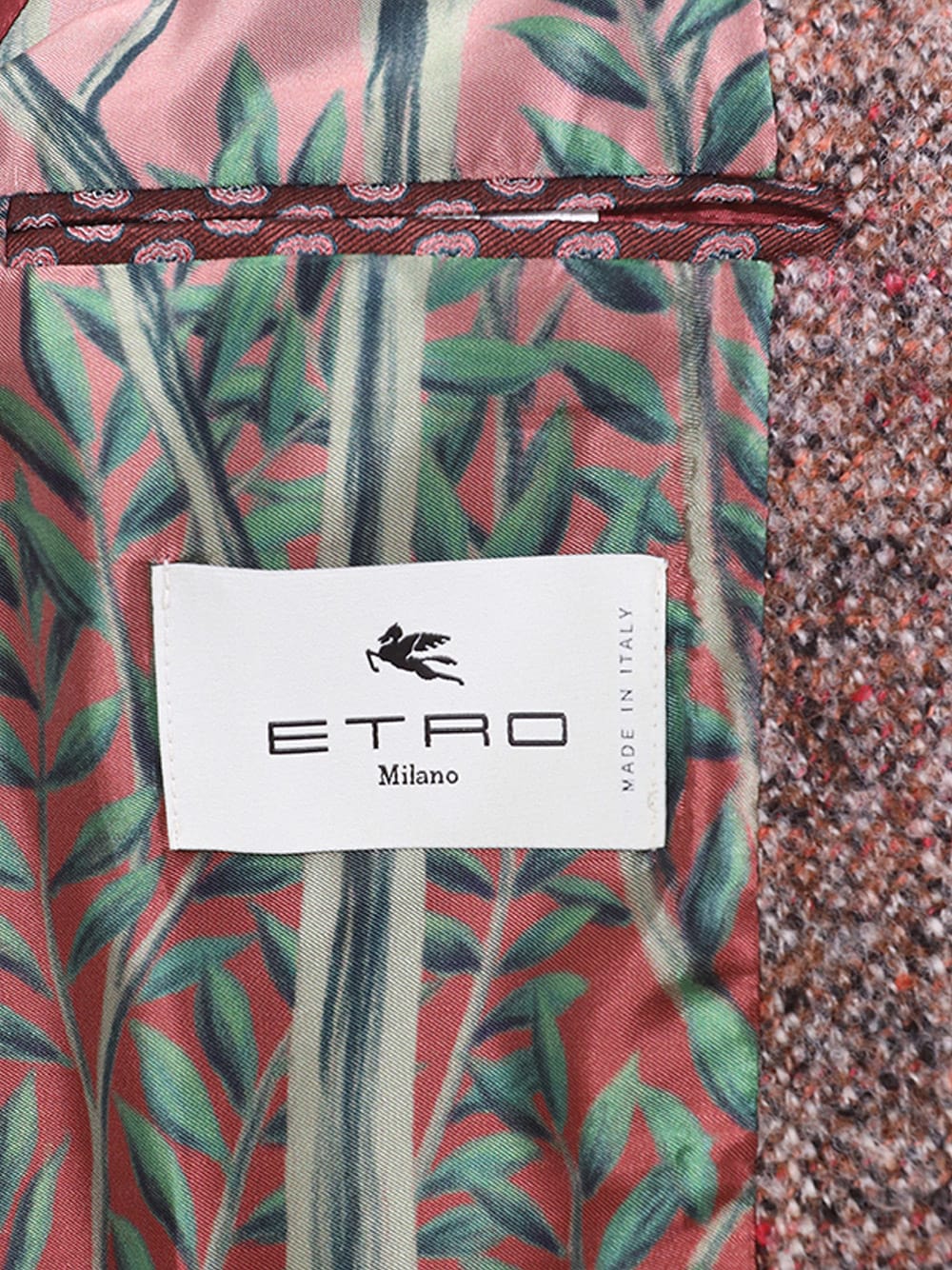 Shop Etro Single-breasted Coat In Beige