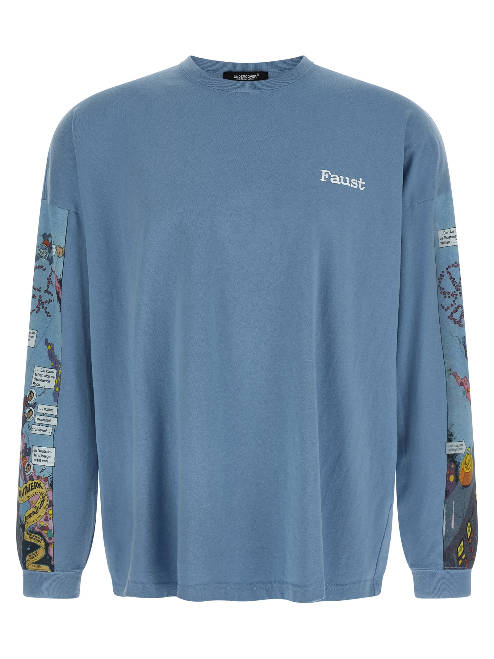 Undercover Graphic Long Sleeve Crew Neck T-shirt In Animal Print