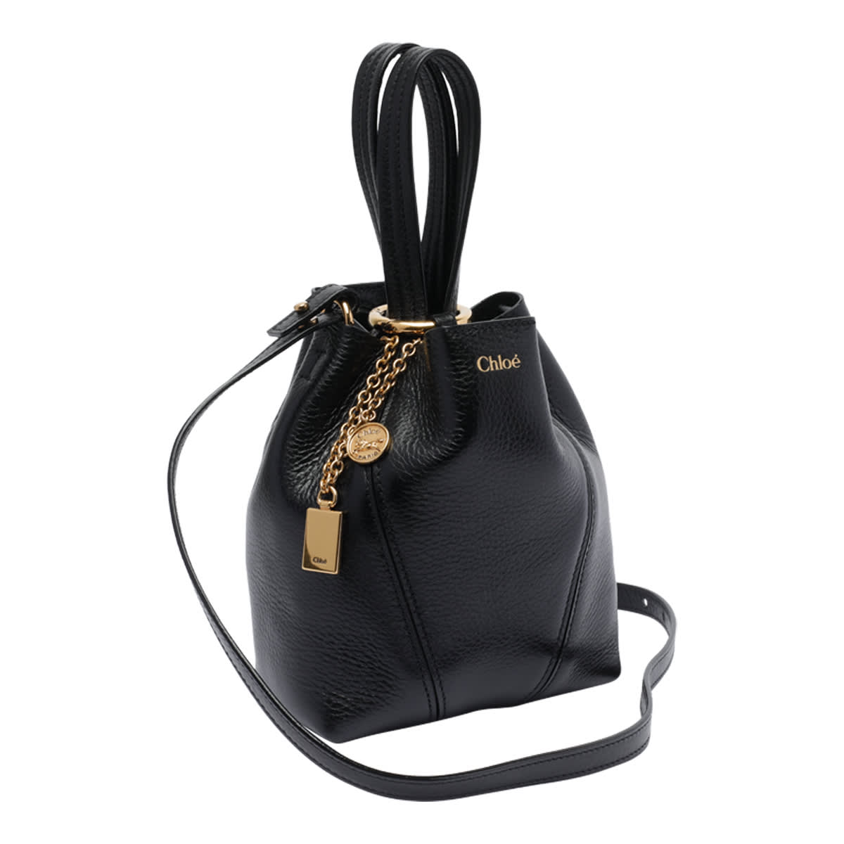 Chloé Structured Shoulder Bag Gold Hardware