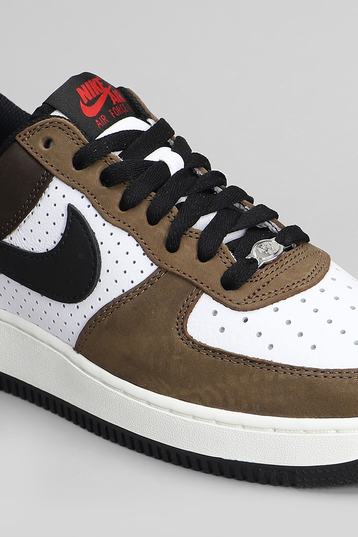 Nike Air Force 1 Low Retr Sneakers In White Suede And Leather In Multi