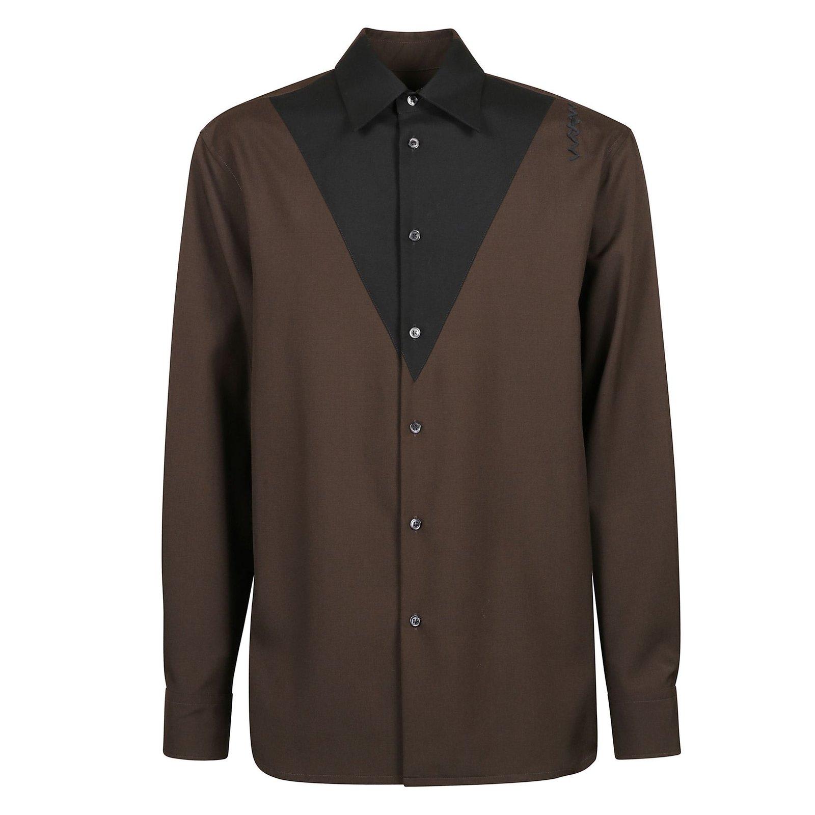 MARNI COLOURBLOCKED BUTTONED SHIRT 