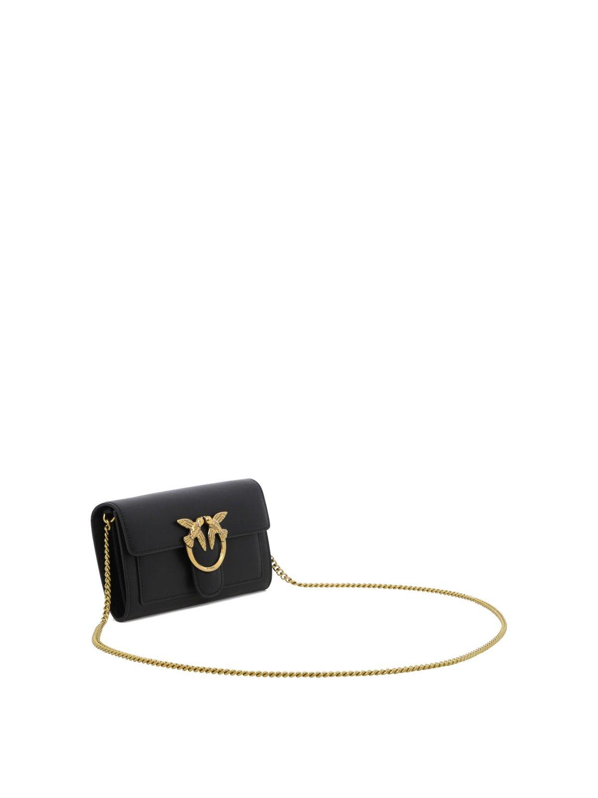 Pinko Love Bag Simply Crossbody Clutch Bag In Black