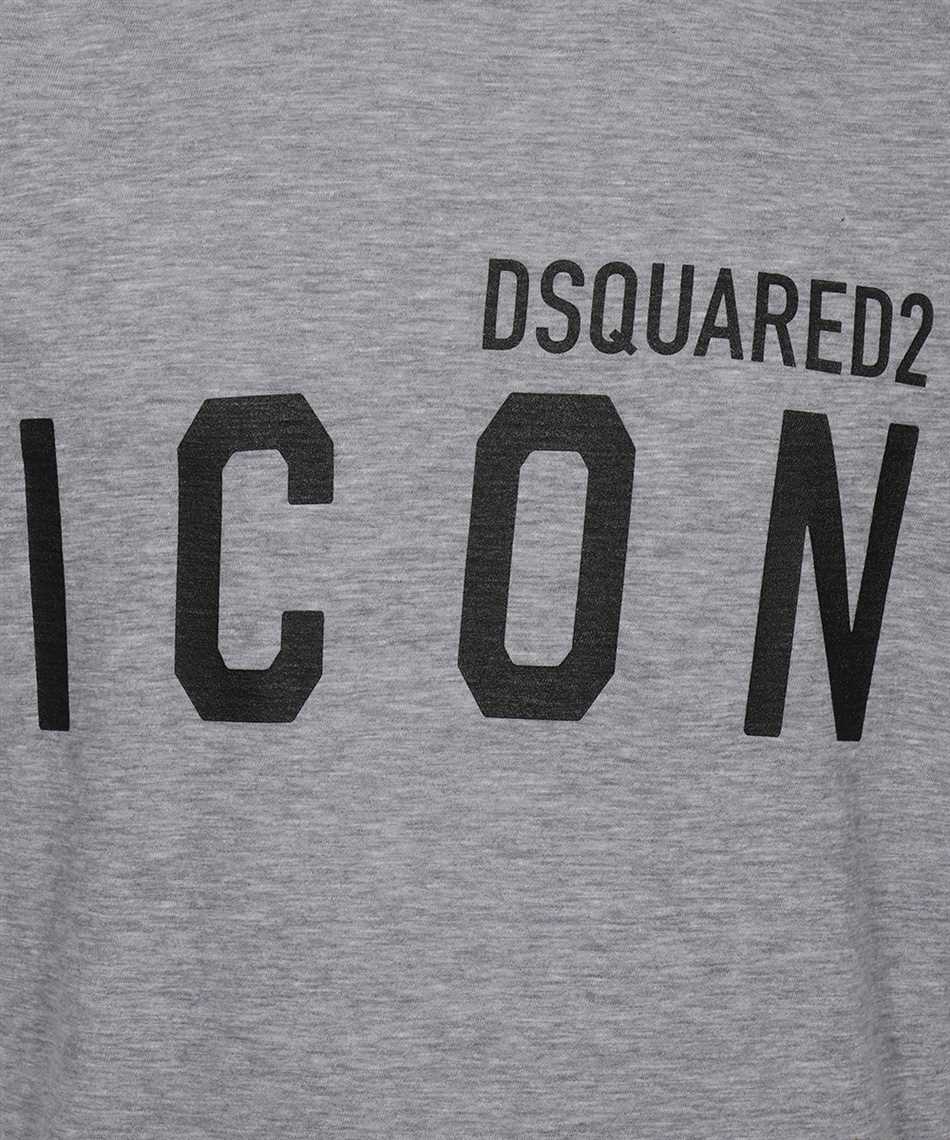 Shop Dsquared2 Icon Cotton T-shirt In Grey