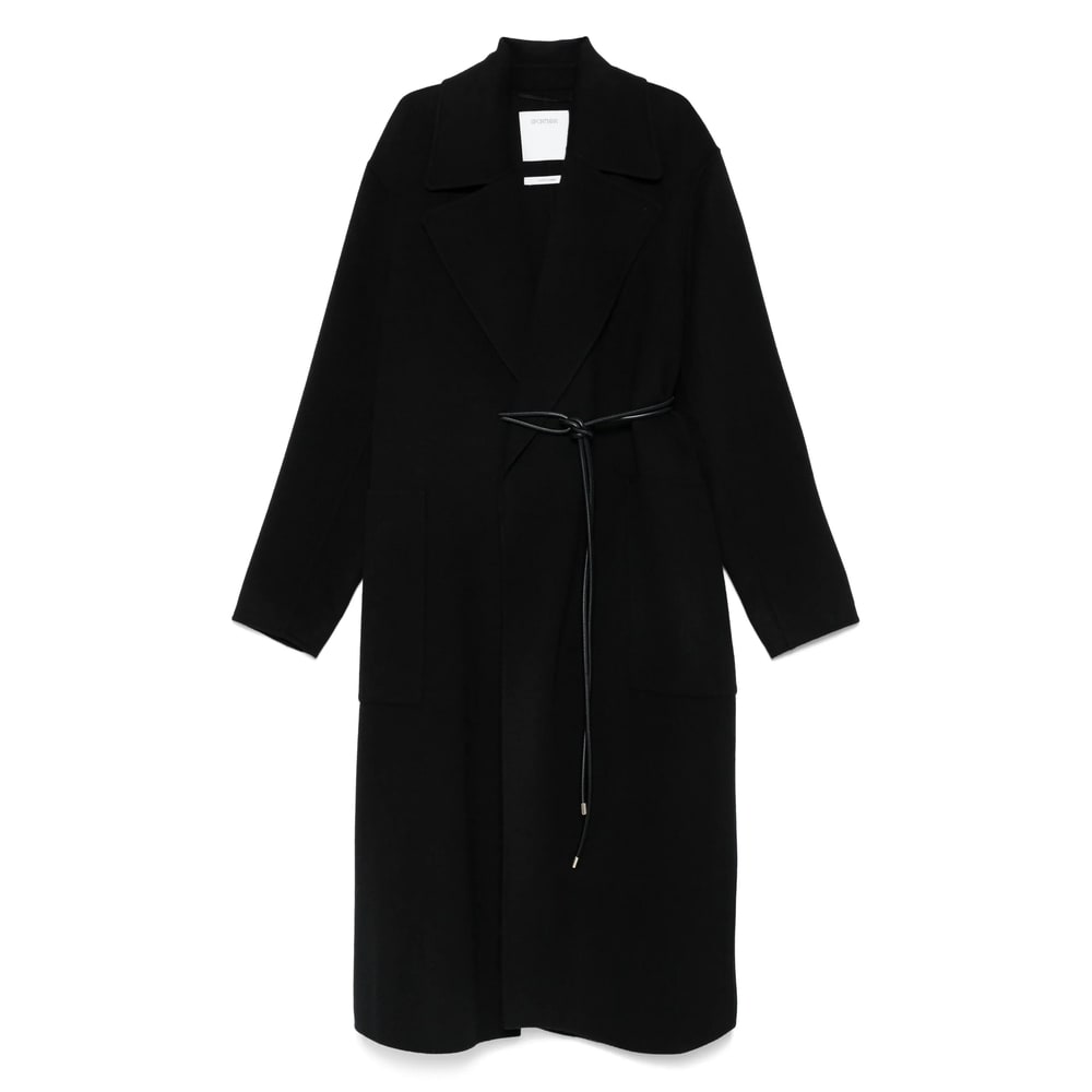 Sportmax Black Abbot Coat In Black