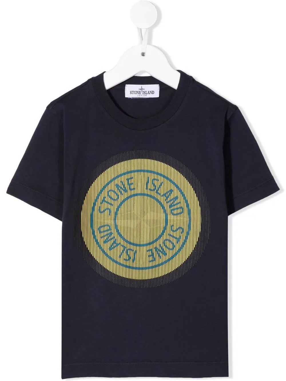 Stone Island Junior Kids Navy Blue T-shirt With Lenticular Logo Print