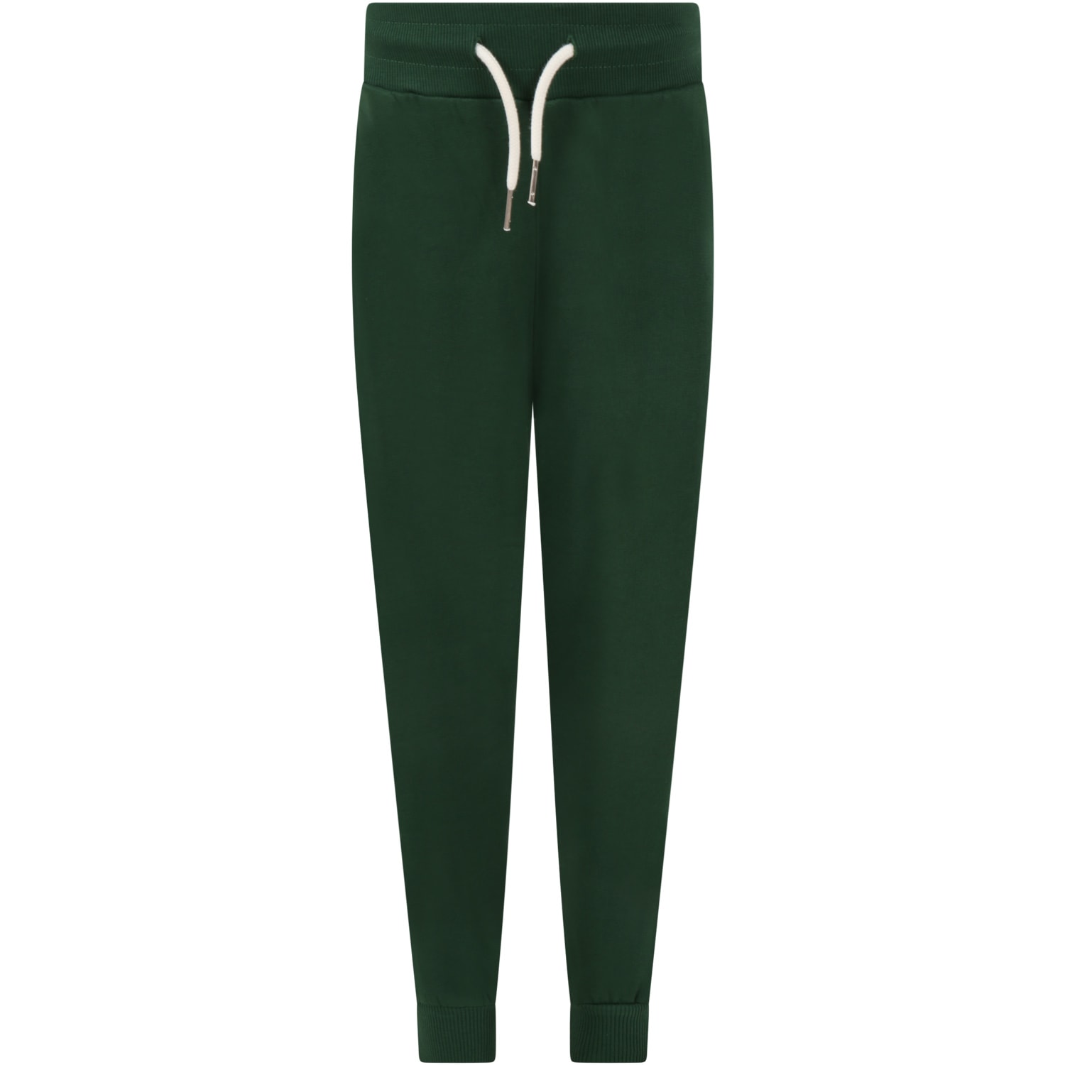 Molo Green Sweatpants For Kids With Smile