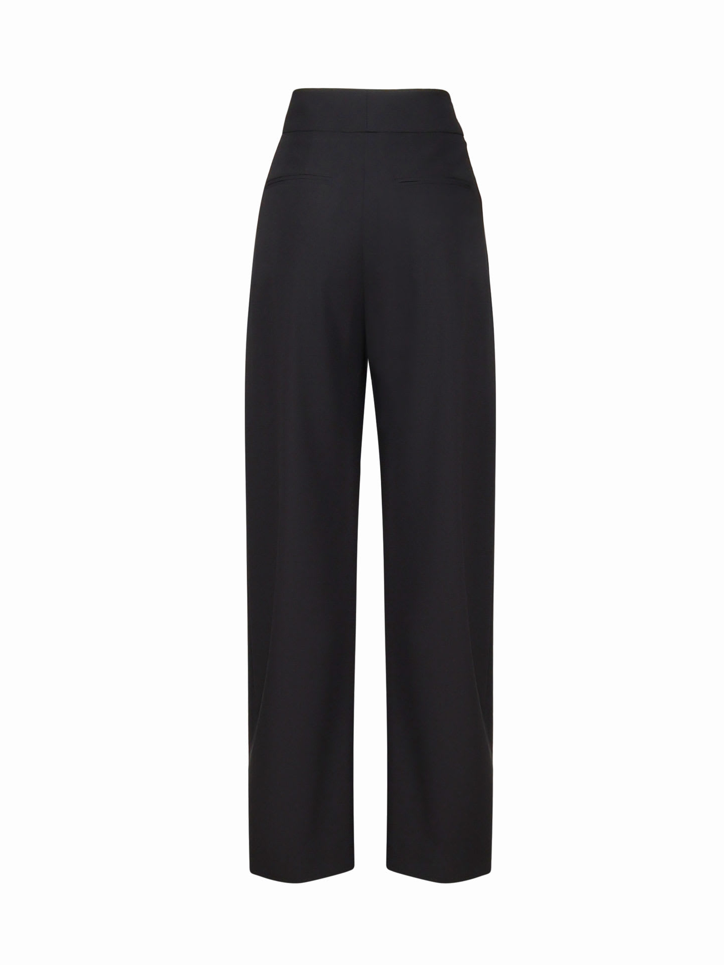 Shop Pinko Wide Leg Trousers In Black