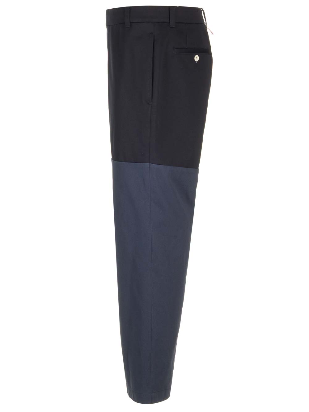 Shop Thom Browne Combined Trousers In Navy