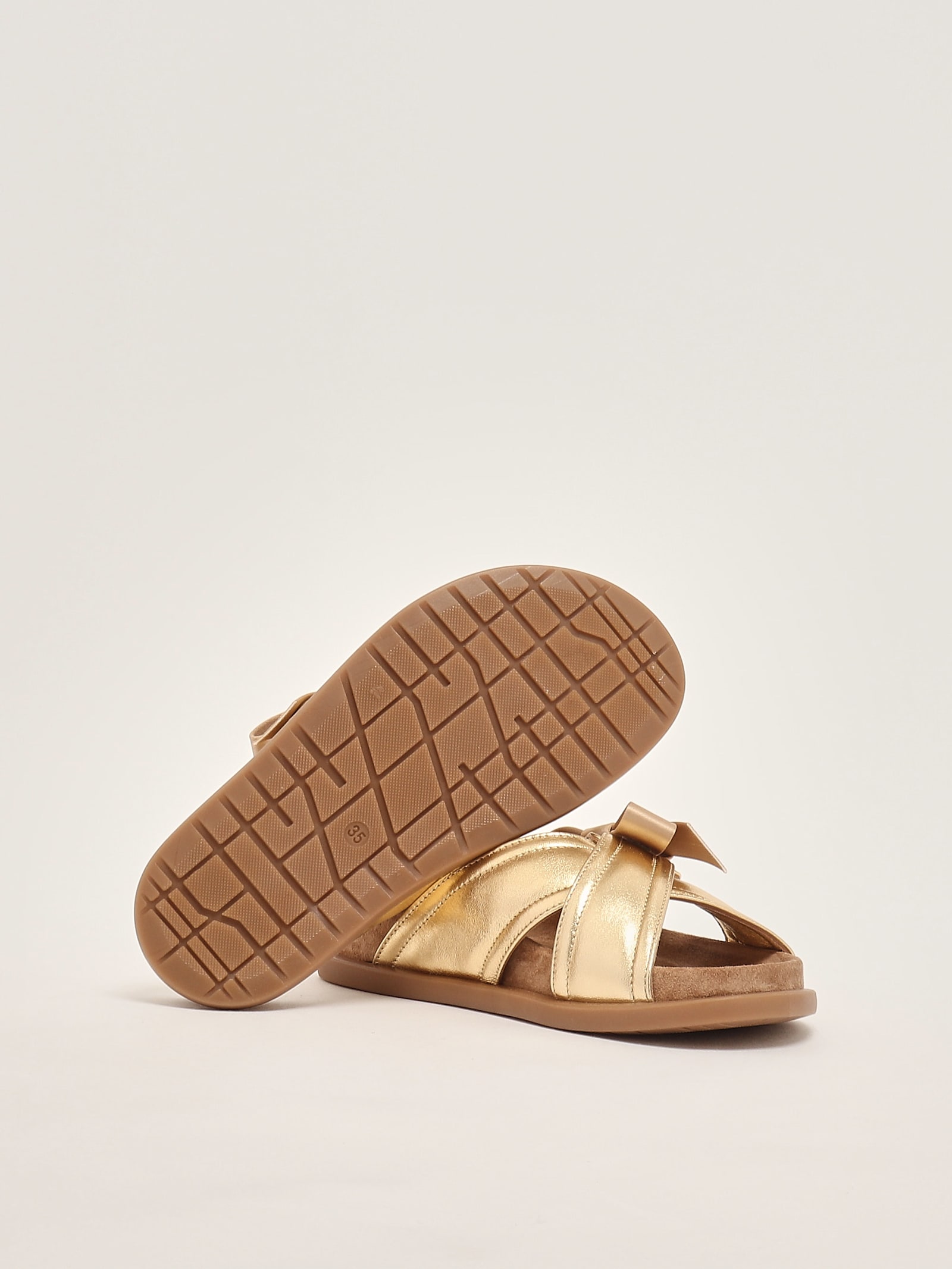 Elisabetta Franchi Sliders Sliders In Gold