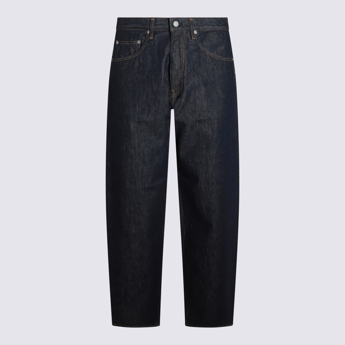 Dark Indigo Blue Cotton Jeans