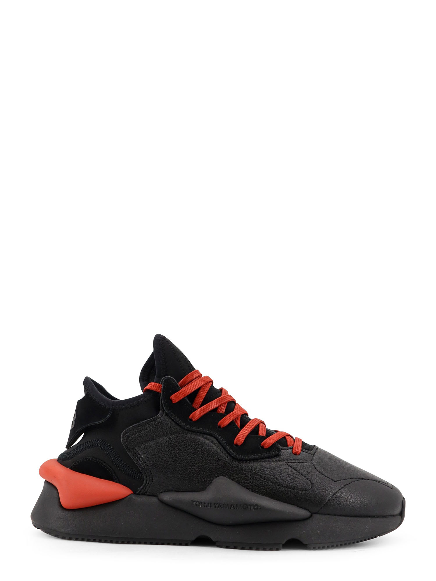 Y-3 Kaiwa Leather-panelled Lace-up Sneakers In Multi