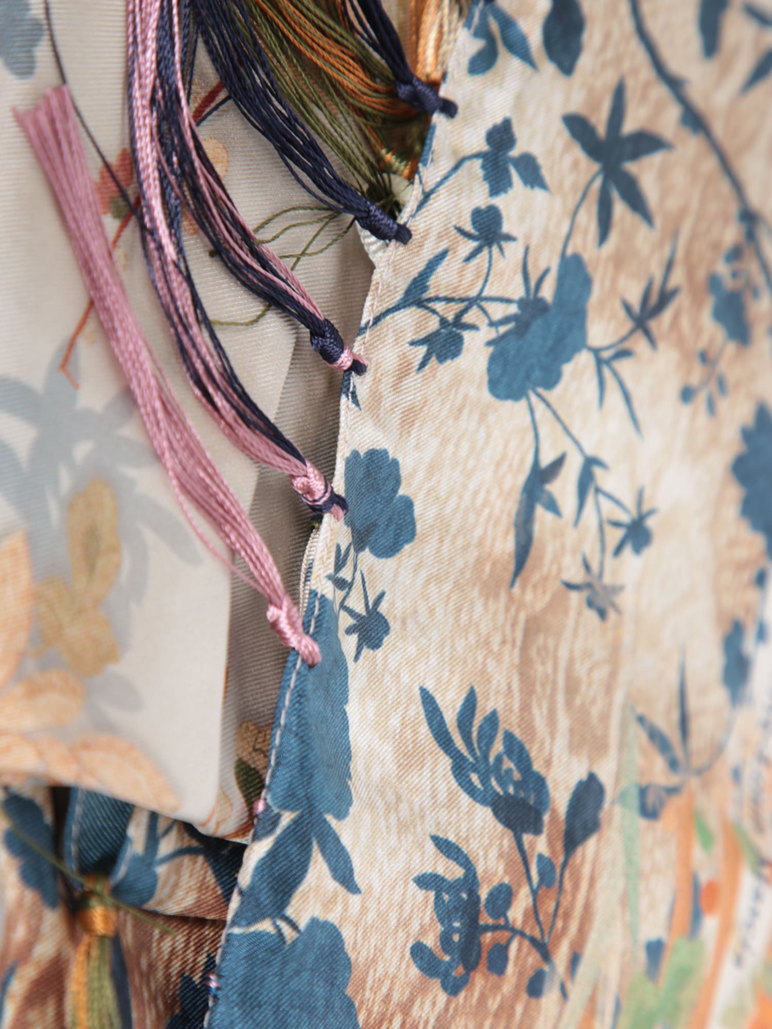 Shop Pierre-louis Mascia Aloe Multicolor Silk Scarf