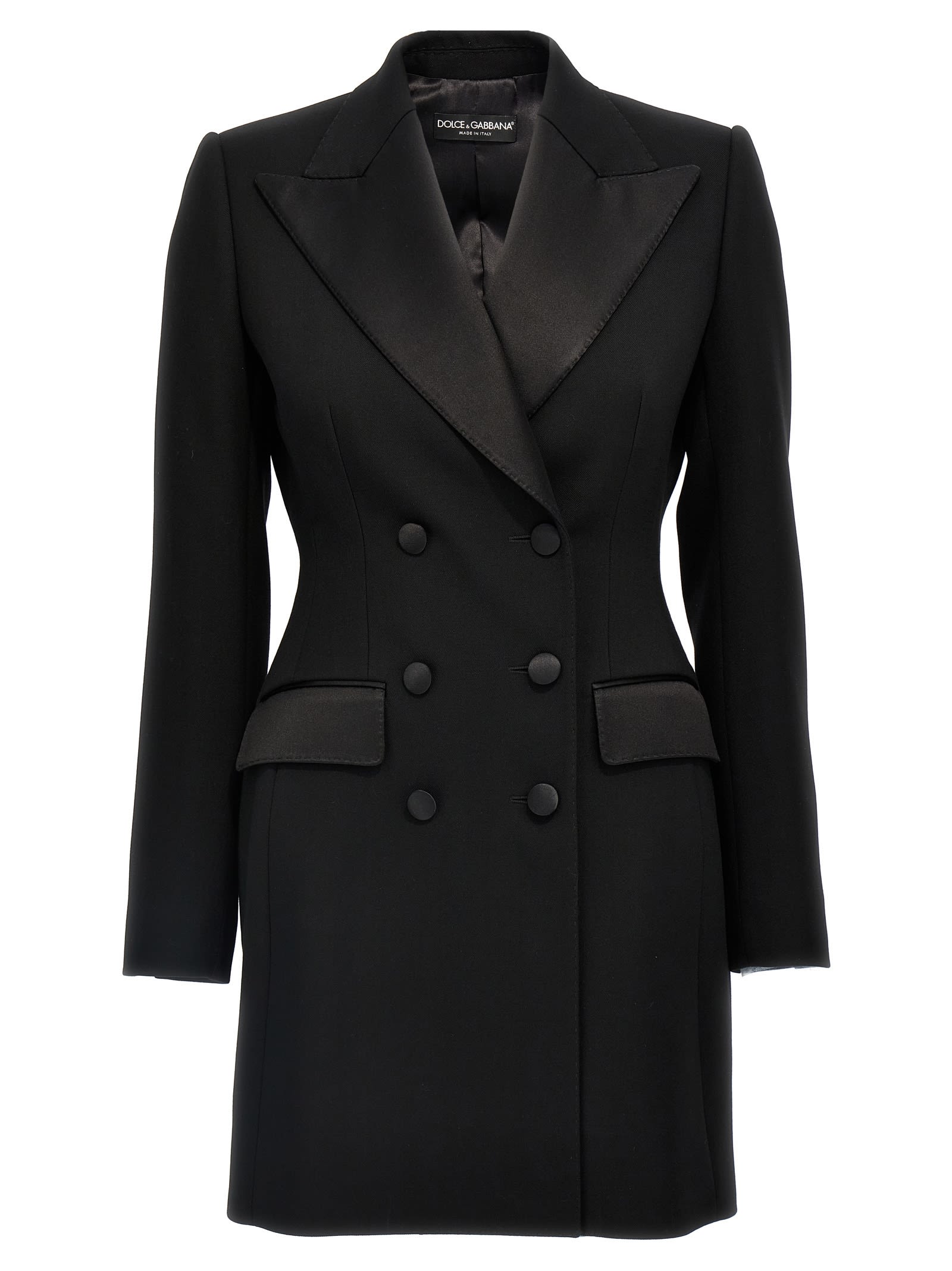 Shop Dolce & Gabbana Dolce Tuxedo Blazer In Black