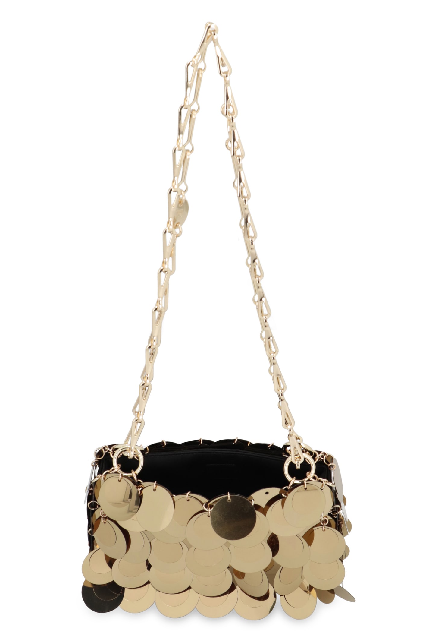 Shop Rabanne Sparkle Nano Bag In Gold