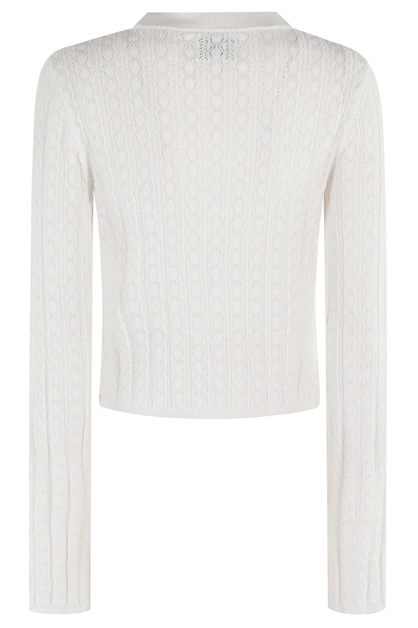 Loulou Studio Tinos Cropped Sweater In Ivory