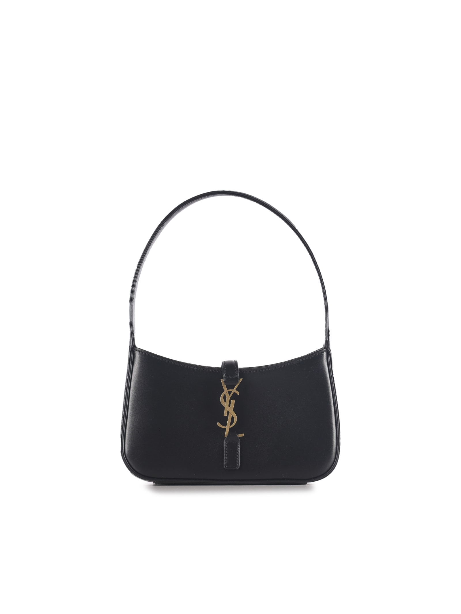 Shop Saint Laurent Le 5 À 7 Mini Hobo Bag In Black