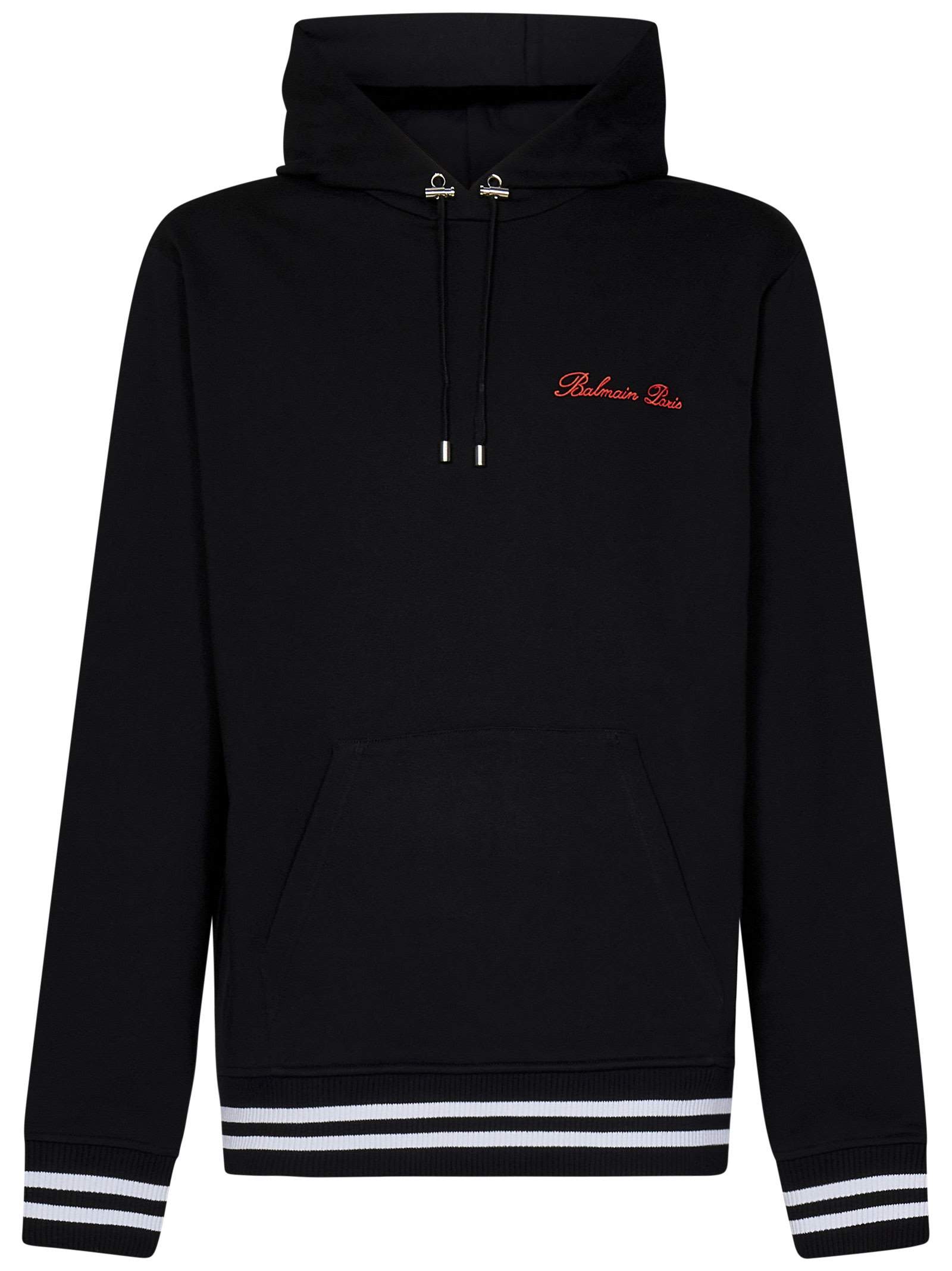 Signature Embroidered Drawstring Hoodie