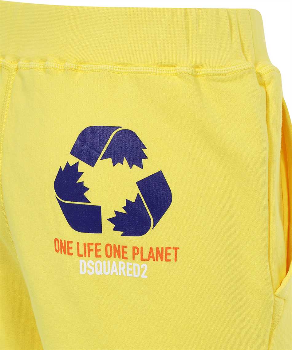 Dsquared2 Jersey-knit Track Pants In Yellow