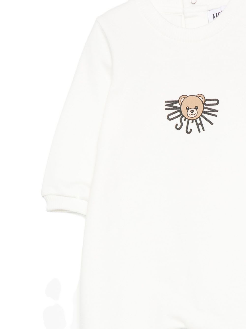 Moschino Kids Printed Pajamas In White