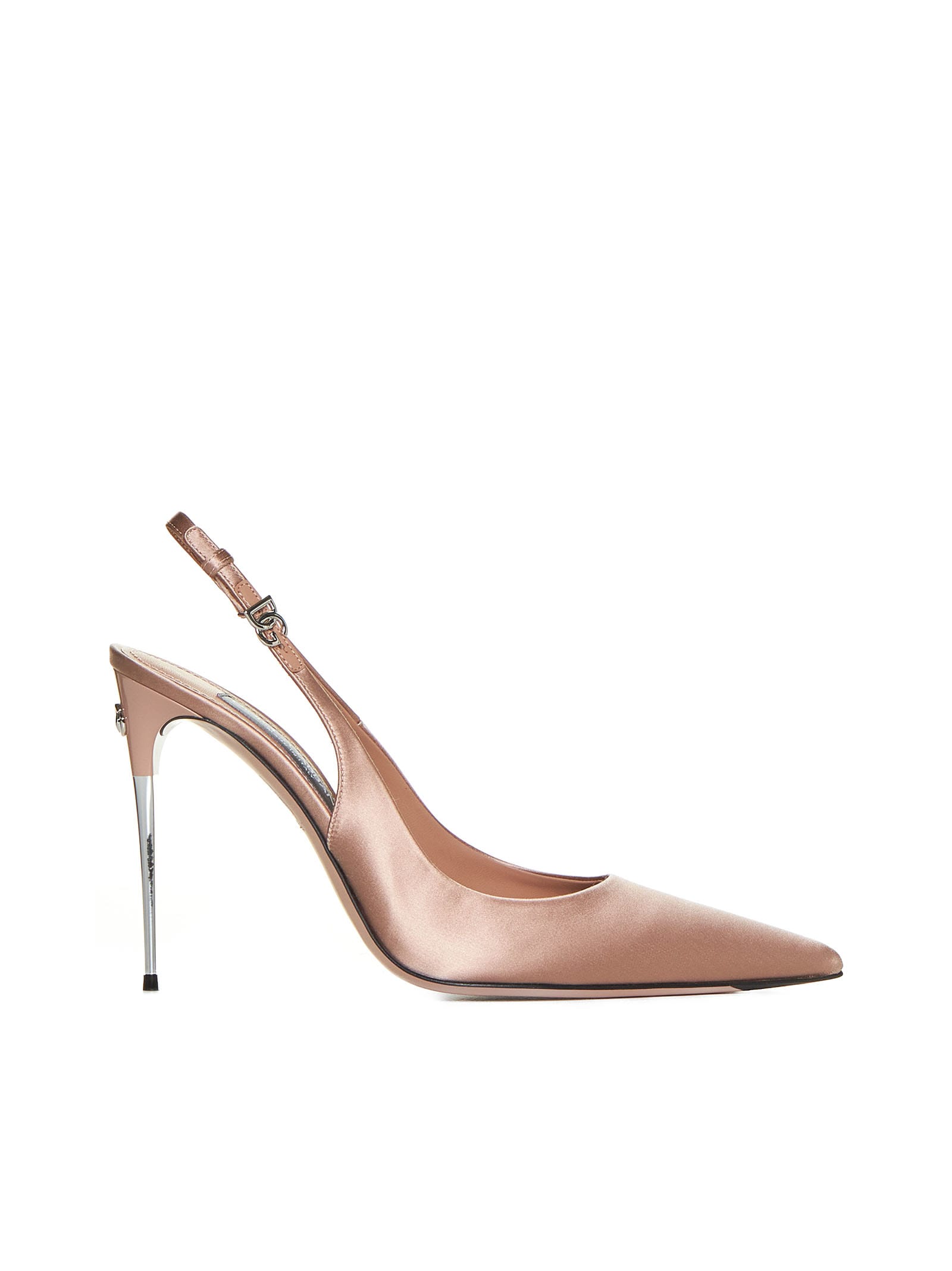 Shop Dolce & Gabbana High-heeled Shoe In Beige
