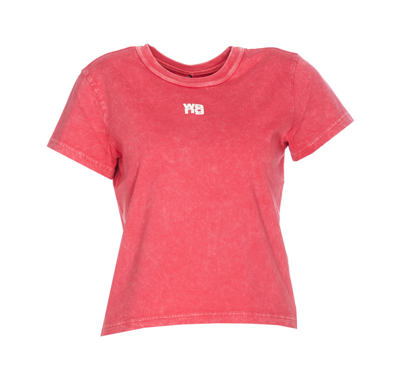 Shop Alexander Wang Logo T-shirt In Pink
