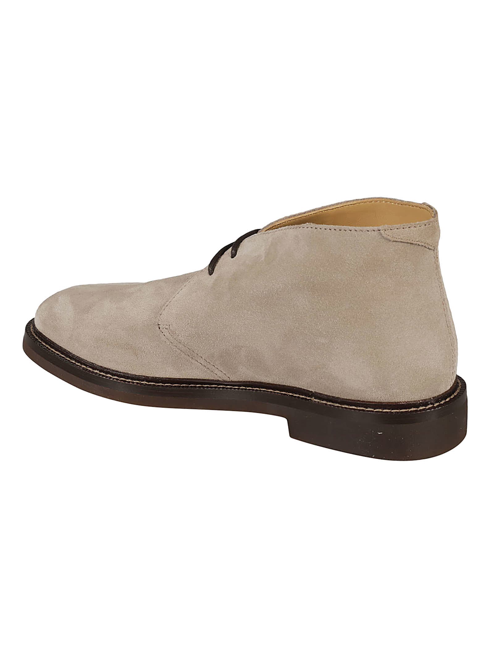 Shop Brunello Cucinelli Lace Up Classic Derby Shoes In Avola