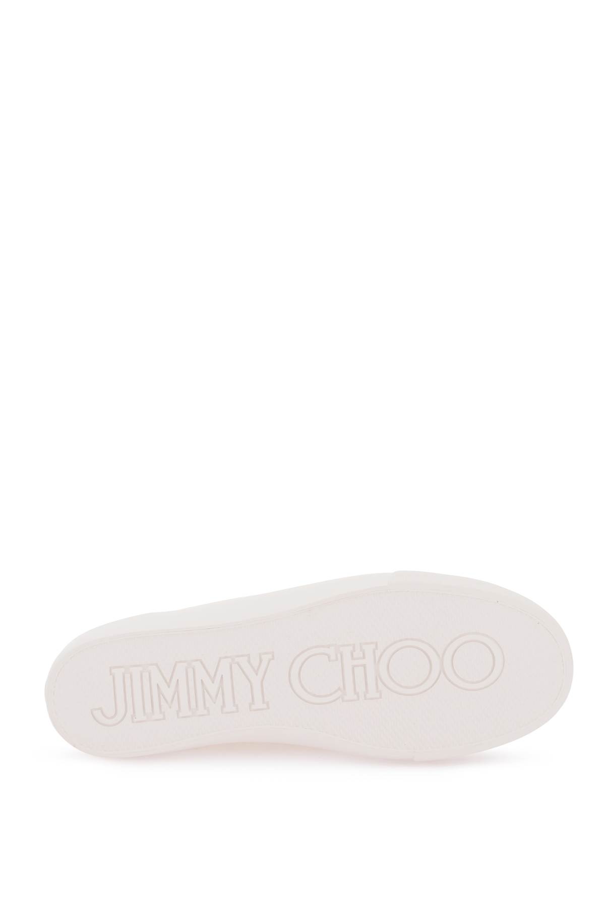Shop Jimmy Choo Palma Maxi Sneakers In X Latte Latte (white)